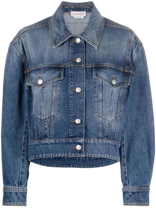 Women's denim jacket. Alexander McQueen | 775898QMABJ4109